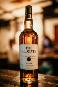 The Aldgate 23rd anniversary whisky bottle