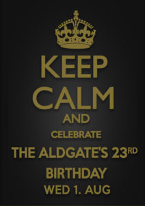 aldgate 23rd anniversary party