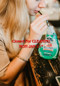 closed for cleaning january 2019